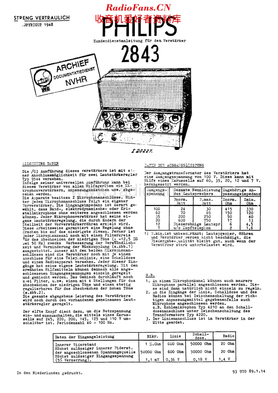 Philips_2843 维修电路原理图.pdf_第1页