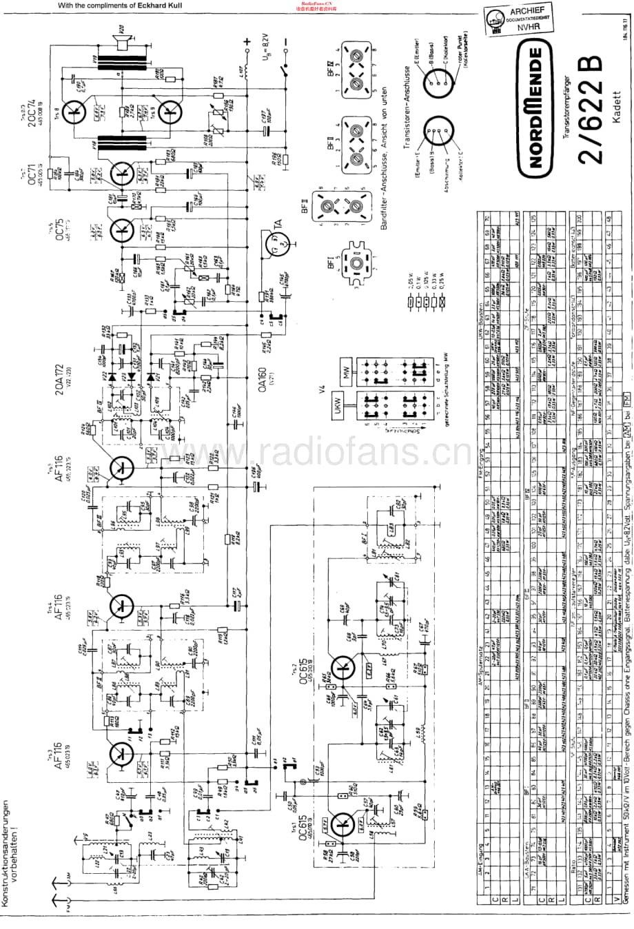 Nordmende_Kadett61维修电路原理图.pdf_第1页
