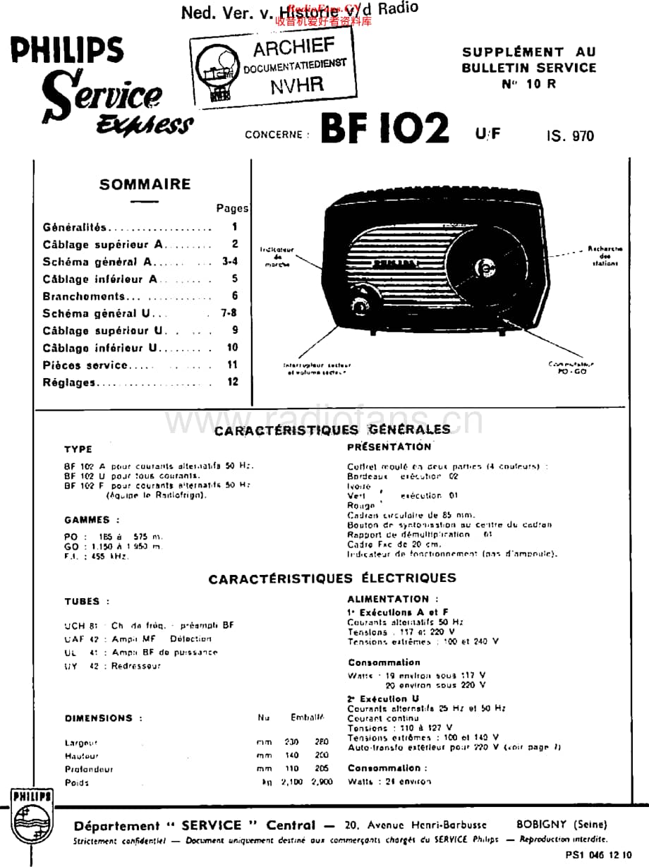Philips_BF102U 维修电路原理图.pdf_第1页