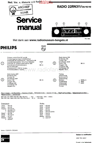 Philips_22RN311 维修电路原理图.pdf