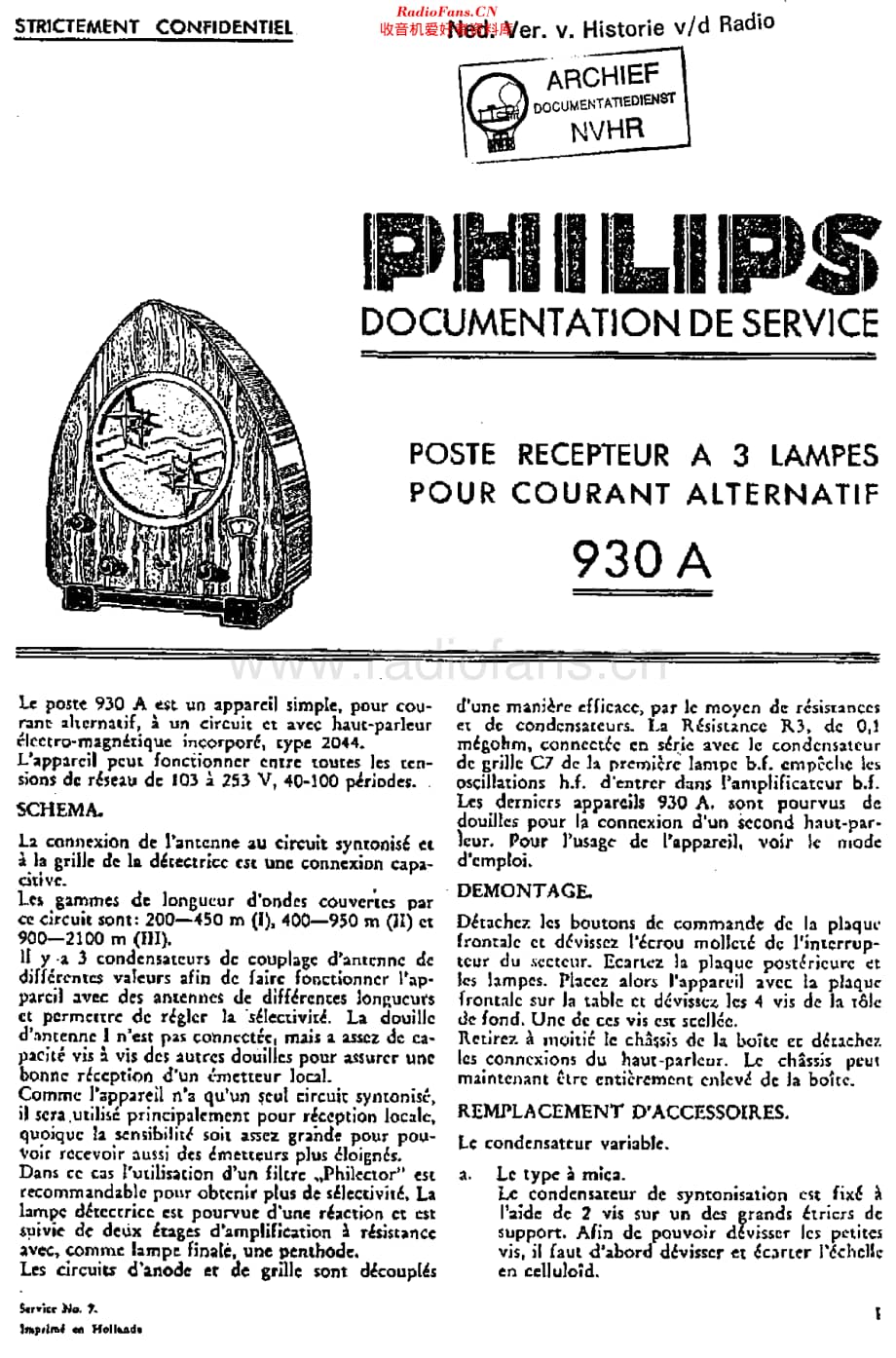 Philips_930A 维修电路原理图.pdf_第1页