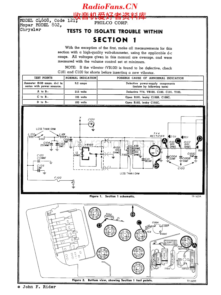 Philco_C4608 维修电路原理图.pdf_第2页