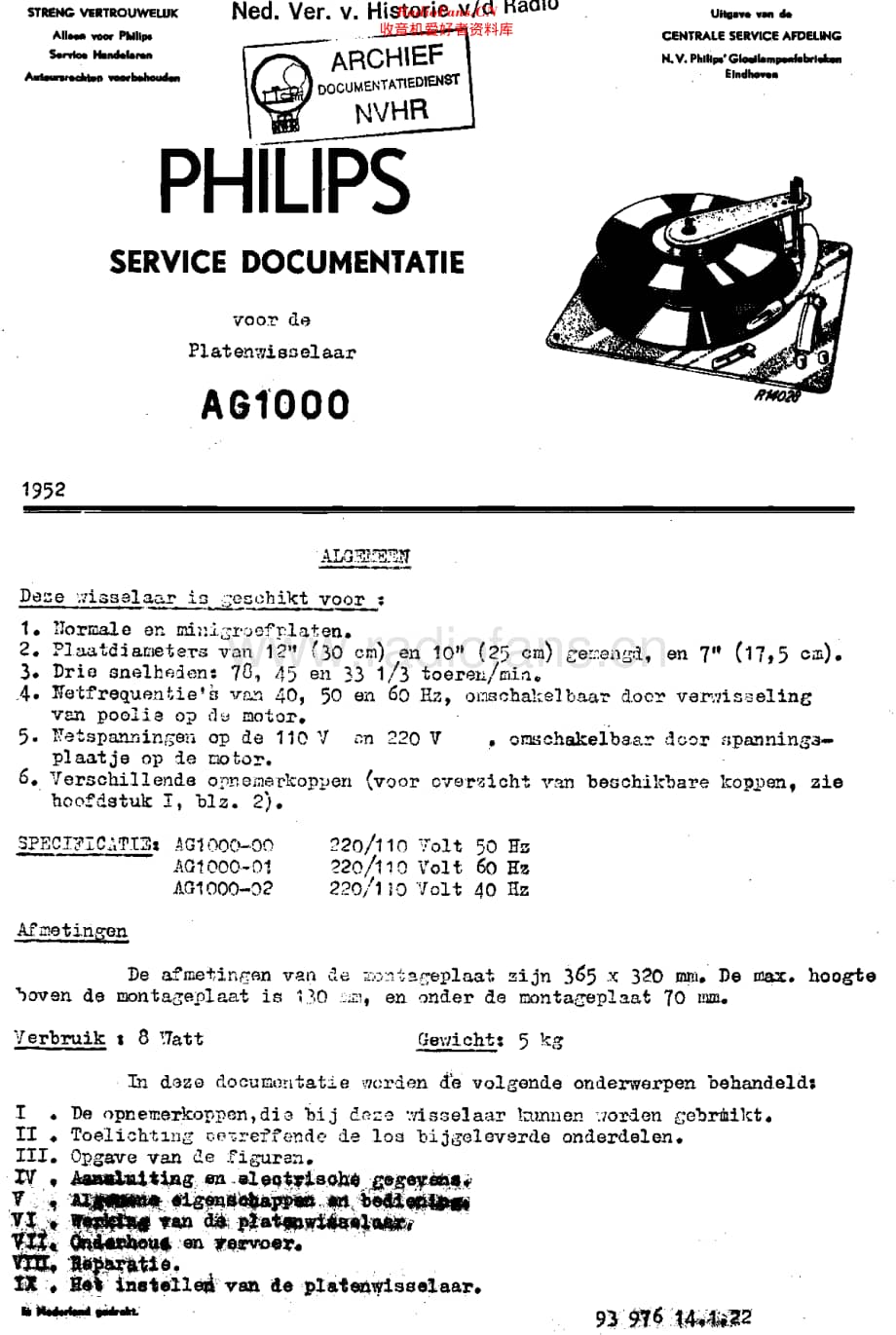 Philips_AG1000 维修电路原理图.pdf_第1页