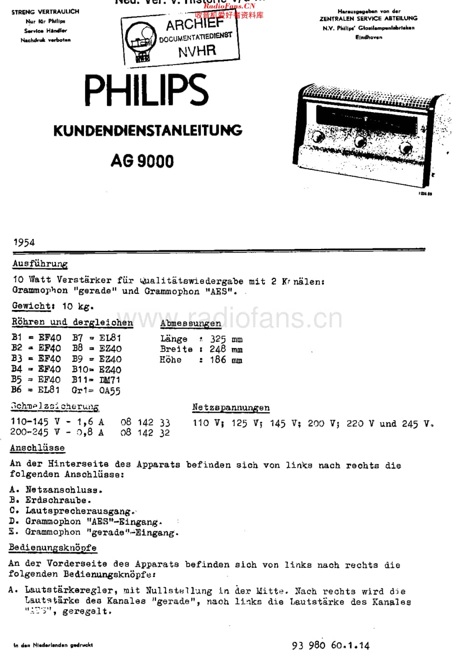 Philips_AG9000 维修电路原理图.pdf_第1页