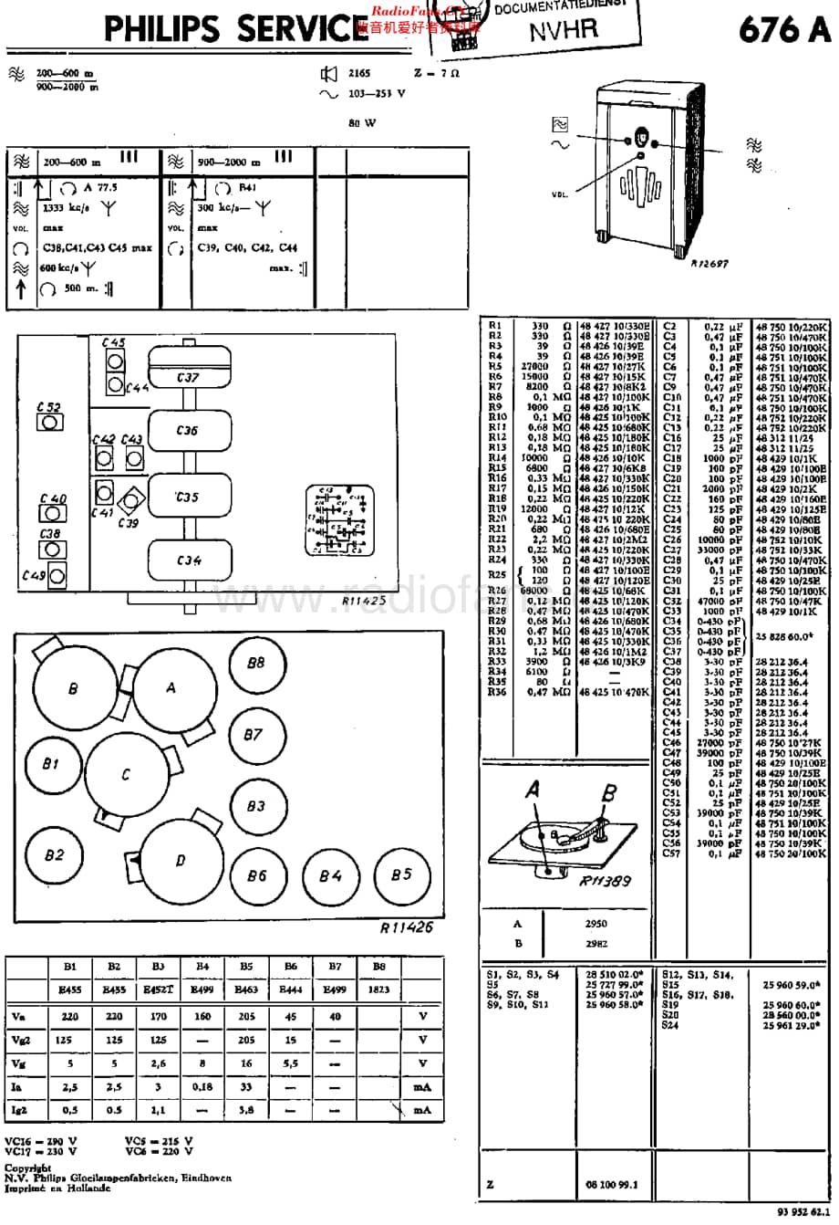 Philips_676A 维修电路原理图.pdf_第1页
