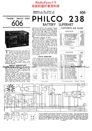 Philco_238 维修电路原理图.pdf