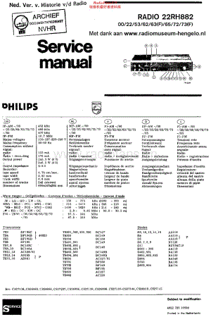 Philips_22RH882 维修电路原理图.pdf