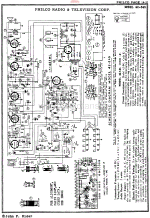 Philco_42-345 维修电路原理图.pdf