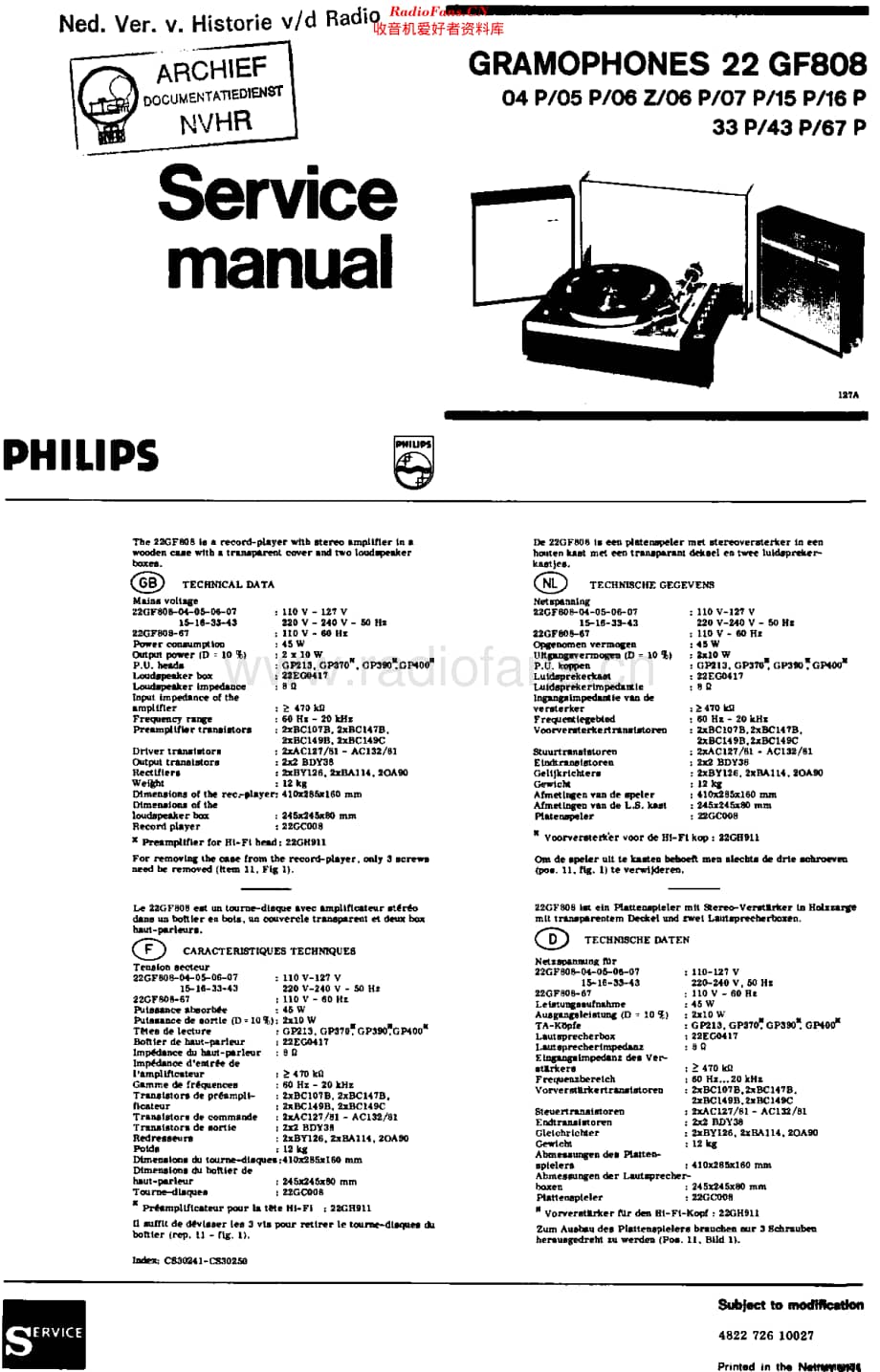 Philips_22GF808 维修电路原理图.pdf_第1页
