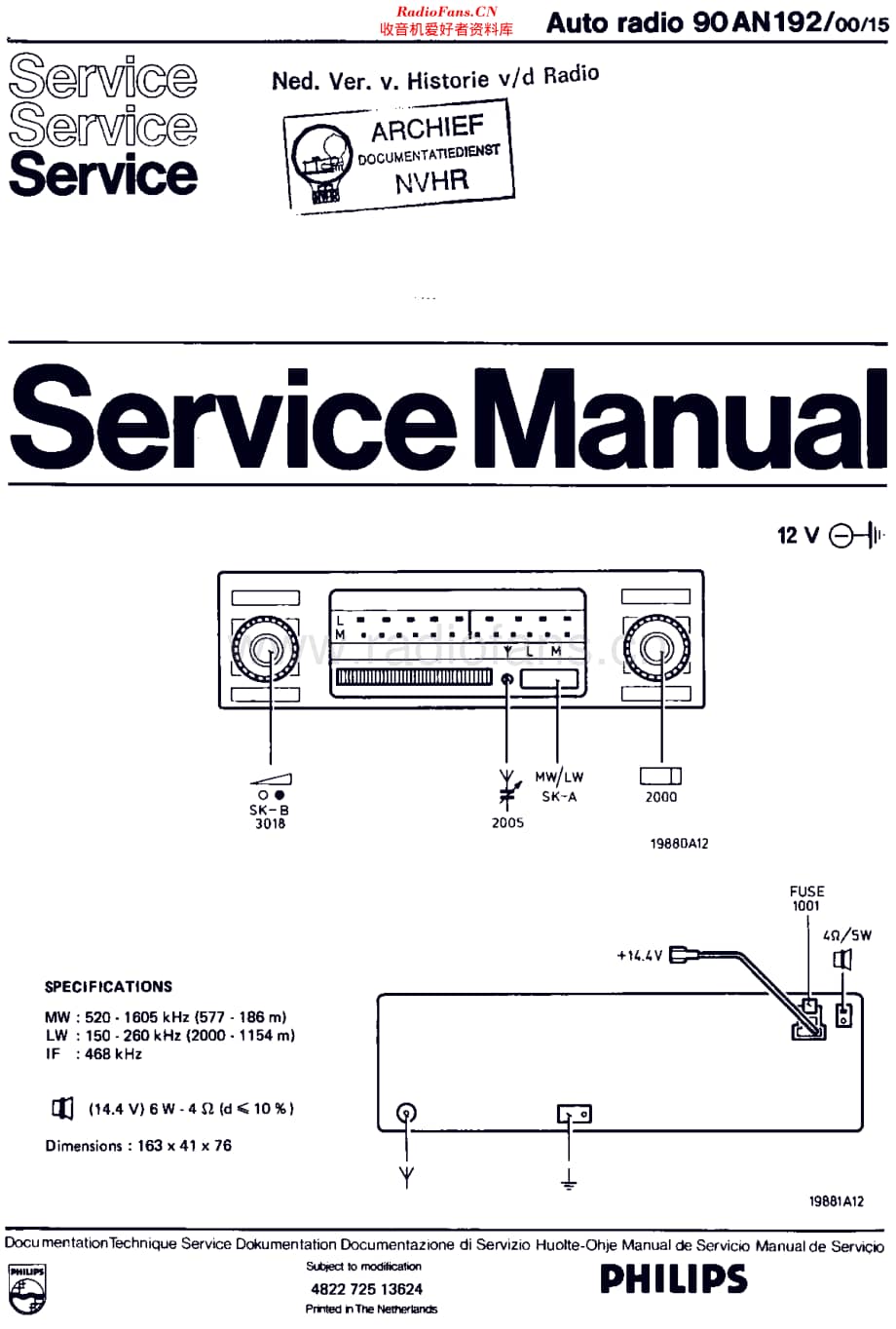 Philips_90AN192 维修电路原理图.pdf_第1页