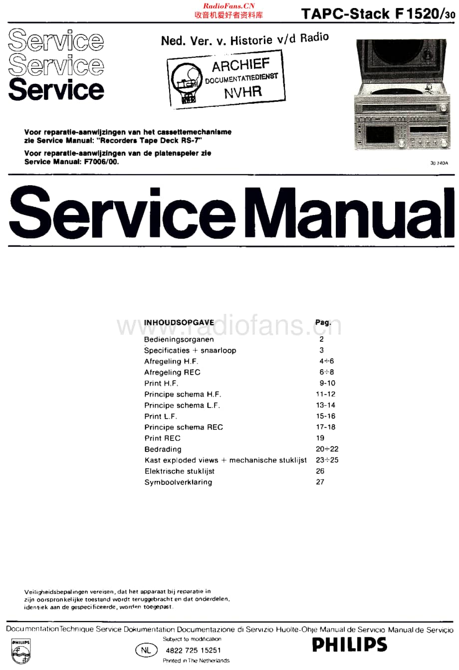 Philips_F1520维修电路原理图.pdf_第1页