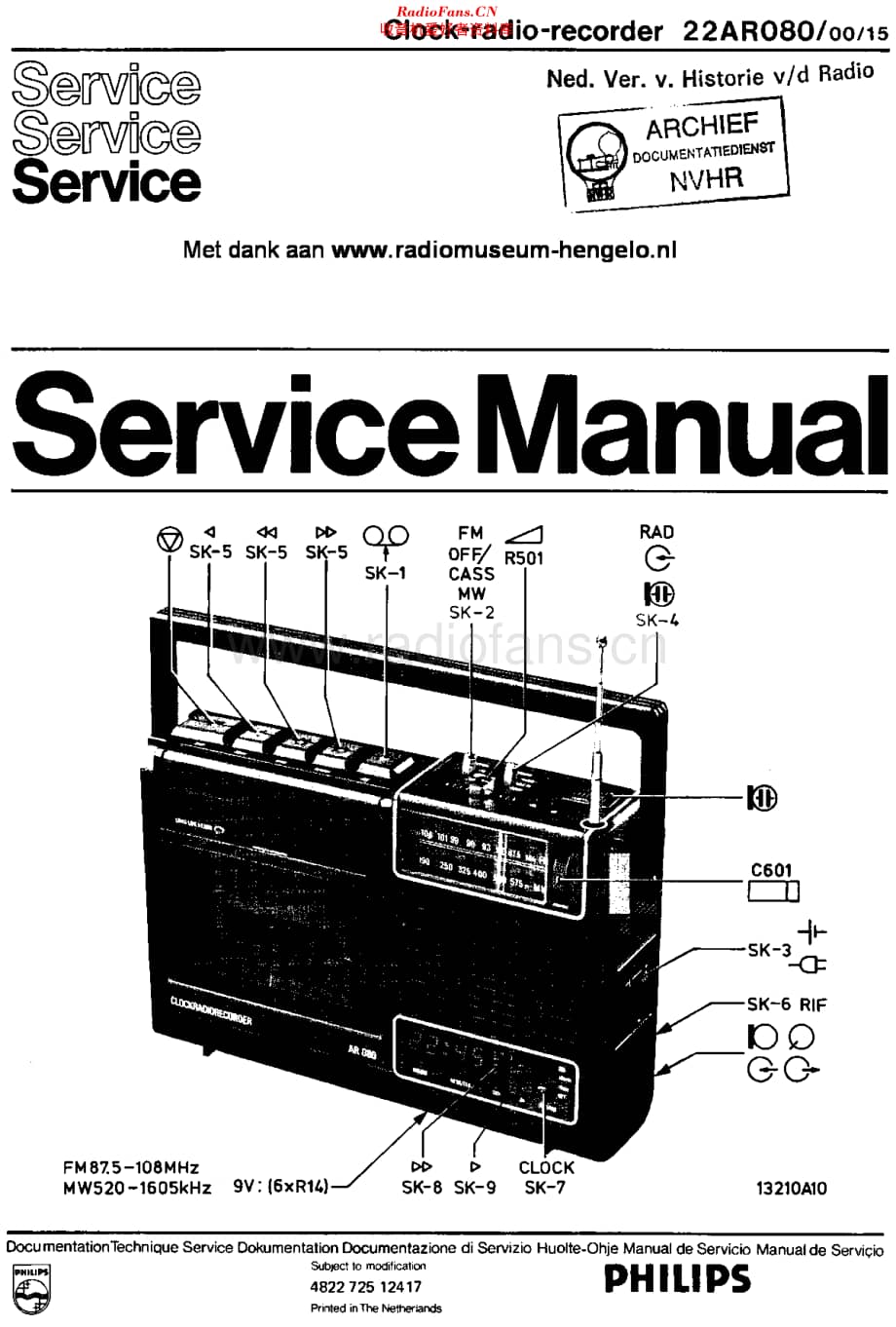 Philips_22AR080 维修电路原理图.pdf_第1页