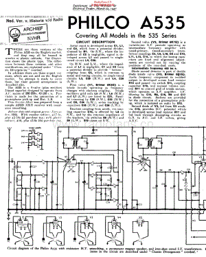 Philco_A535 维修电路原理图.pdf