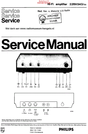 Philips_22RH540 维修电路原理图.pdf