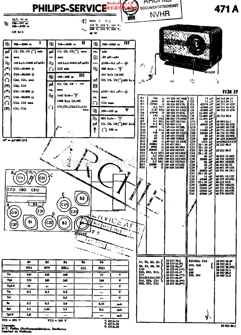 Philips_471A-30 维修电路原理图.pdf_第1页