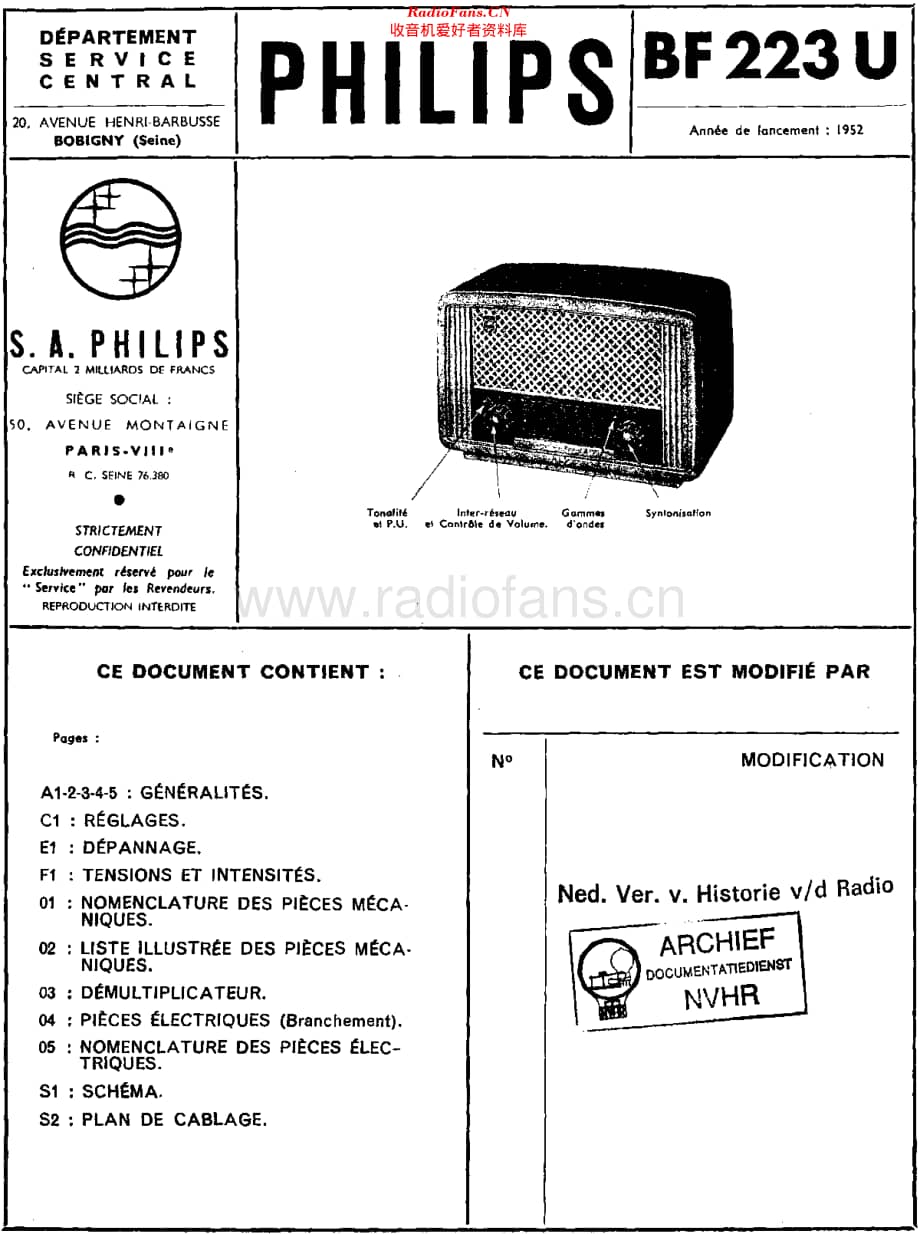 Philips_BF223U 维修电路原理图.pdf_第1页