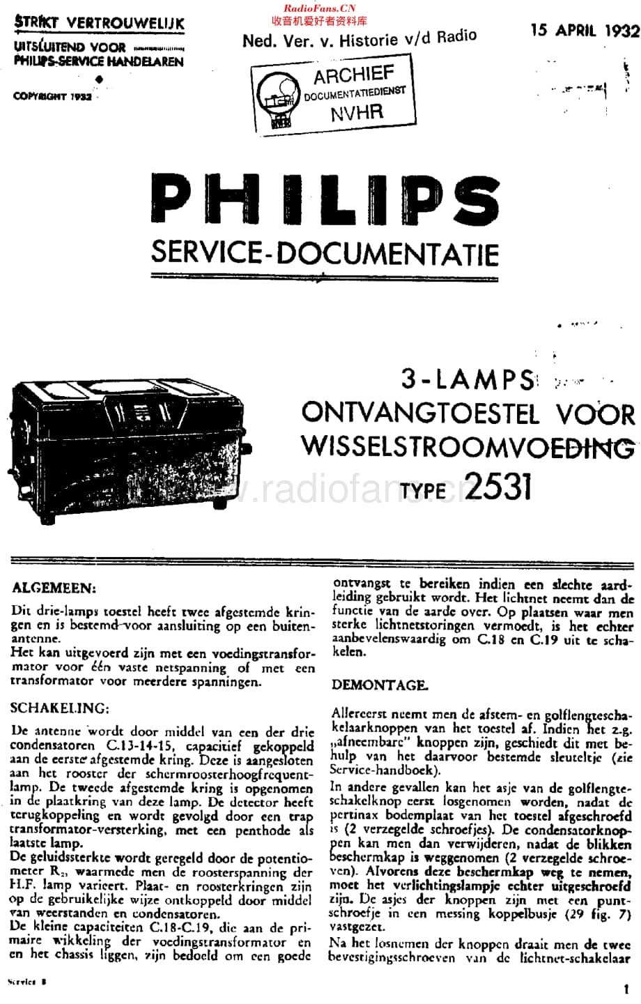 Philips_2531 维修电路原理图.pdf_第1页