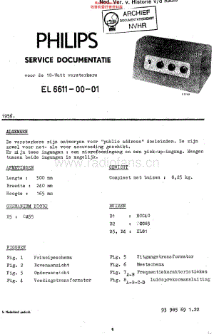 Philips_EL6611维修电路原理图.pdf
