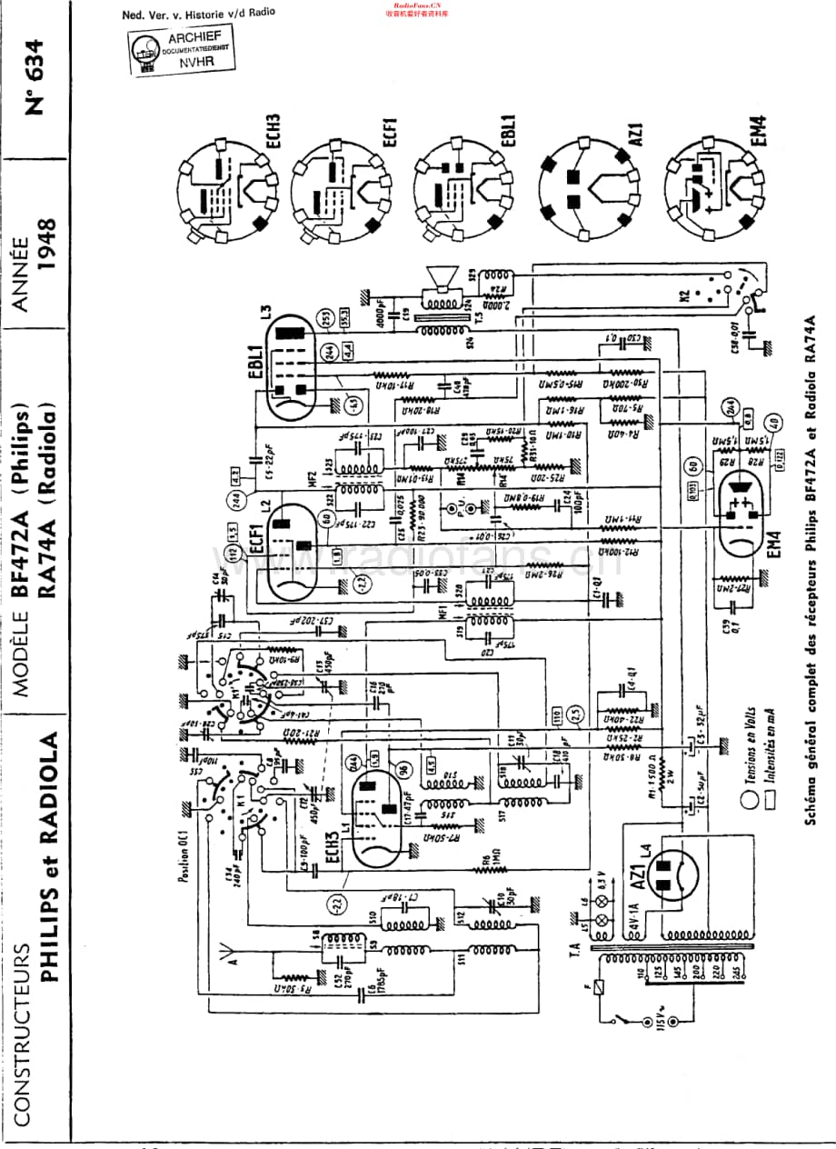 Philips_BF472A 维修电路原理图.pdf_第1页