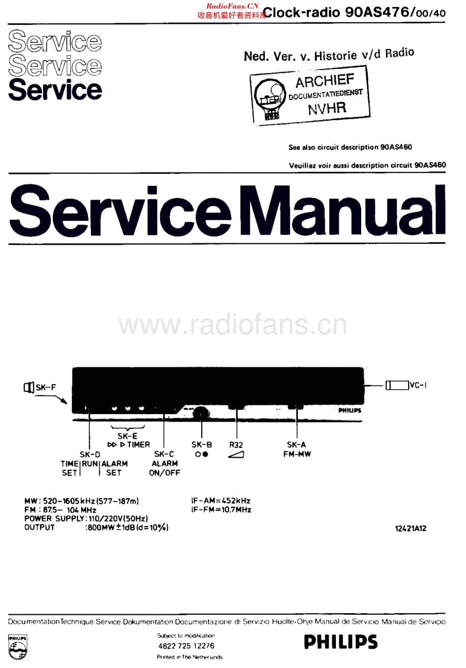 Philips_90AS476 维修电路原理图.pdf_第1页