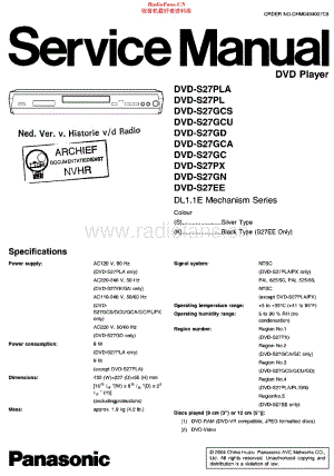 Panasonic_DVD-S27 维修电路原理图.pdf