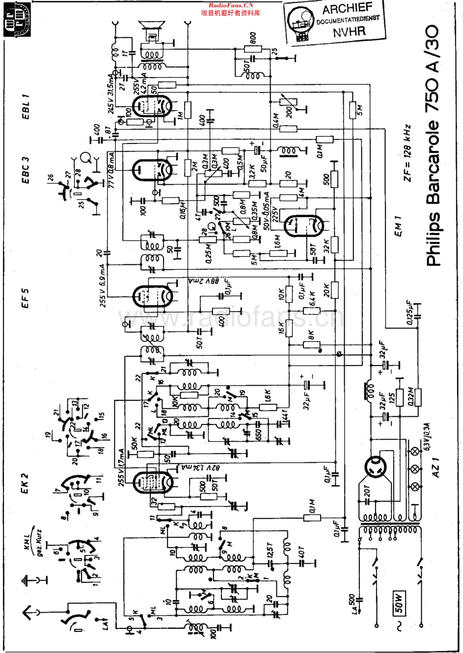 Philips_750A-30 维修电路原理图.pdf_第1页