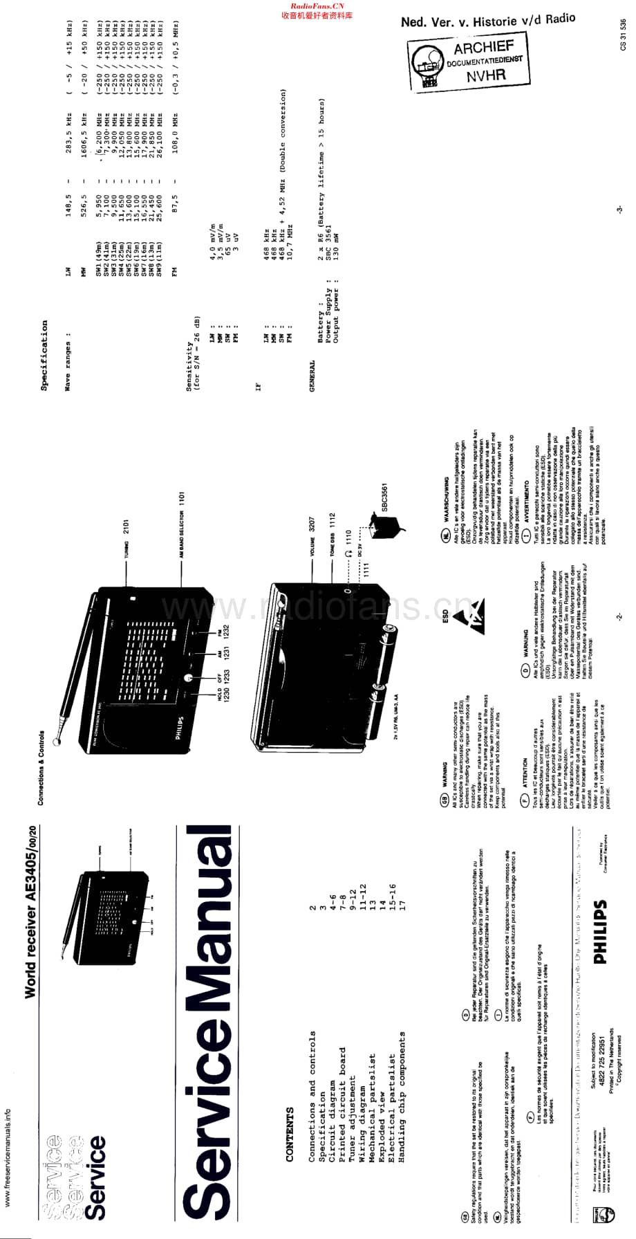 Philips_AE3405 维修电路原理图.pdf_第1页