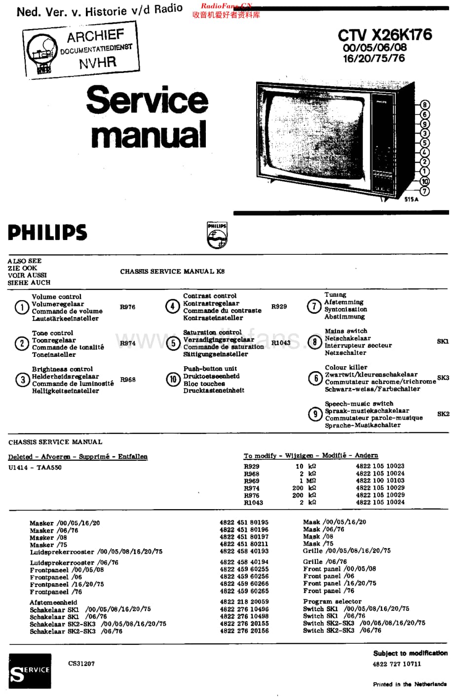Philips_X26K176维修电路原理图.pdf_第1页