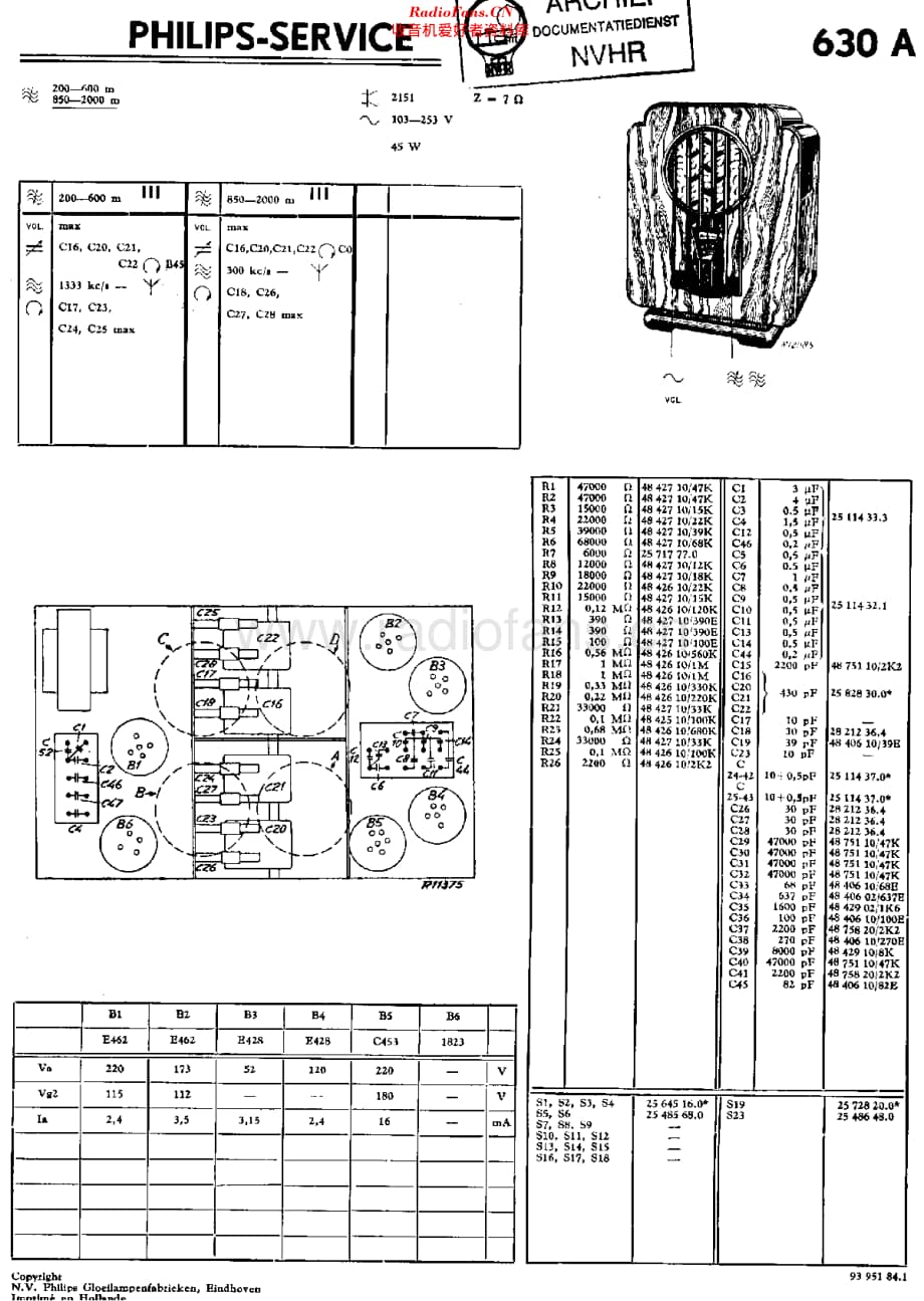 Philips_630A 维修电路原理图.pdf_第1页
