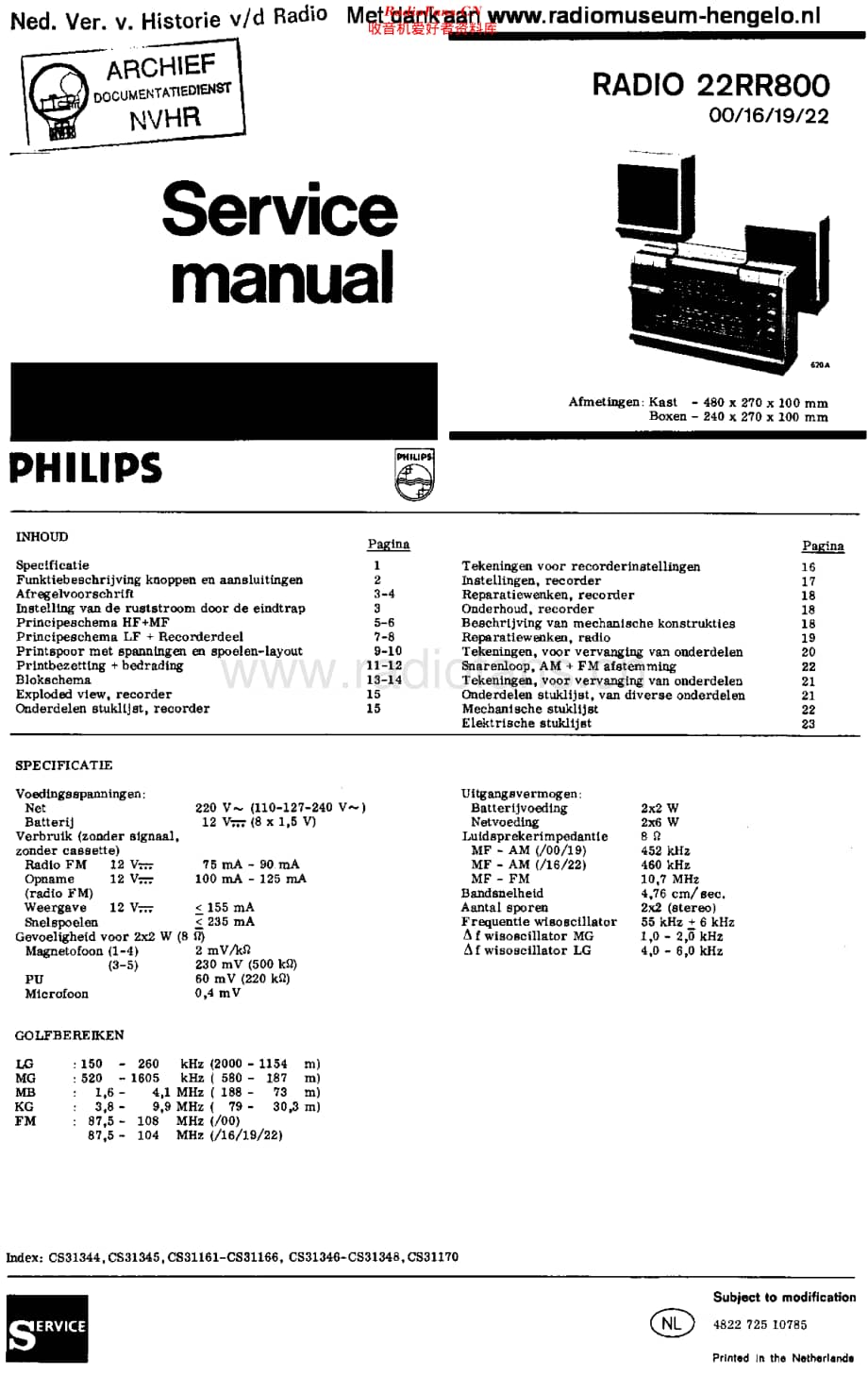 Philips_22RR800 维修电路原理图.pdf_第1页