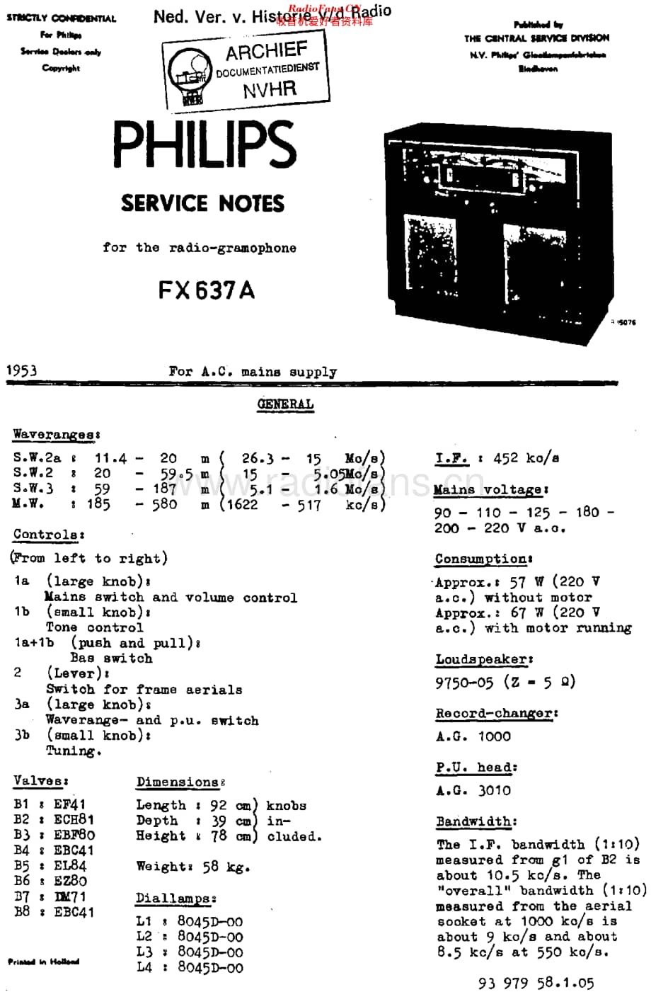 Philips_FX637A维修电路原理图.pdf_第1页