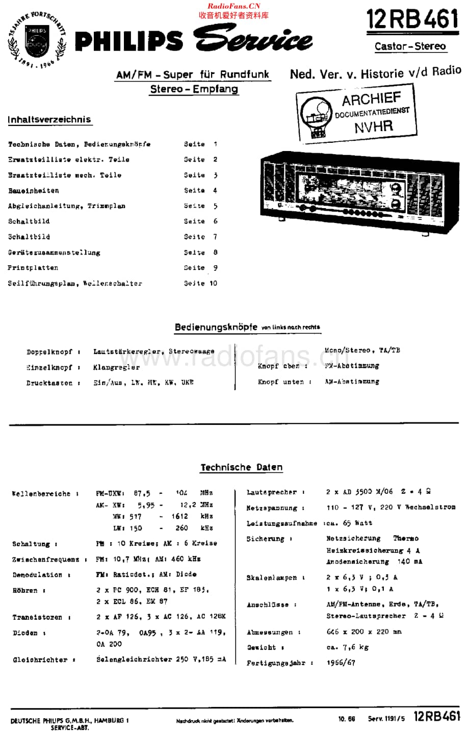 Philips_12RB461 维修电路原理图.pdf_第1页