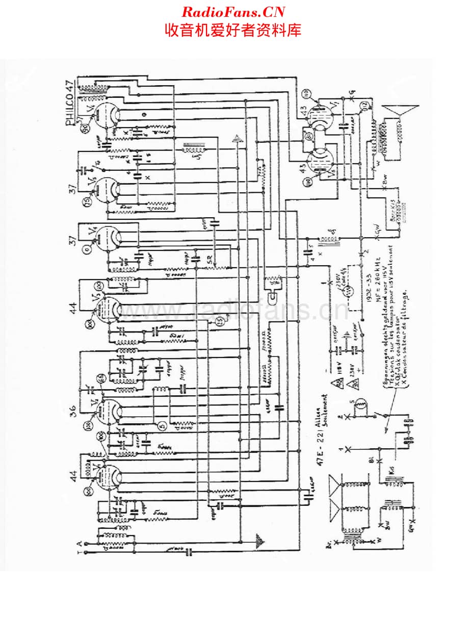 Philco_47 维修电路原理图.pdf_第1页