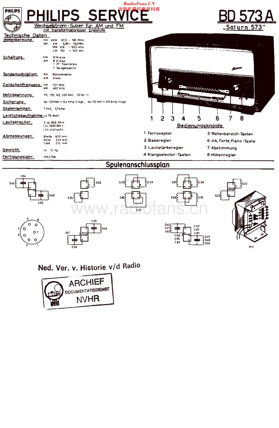 Philips_BD573A 维修电路原理图.pdf_第1页