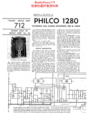 Philco_1280 维修电路原理图.pdf