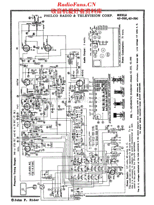 Philco_42-355 维修电路原理图.pdf