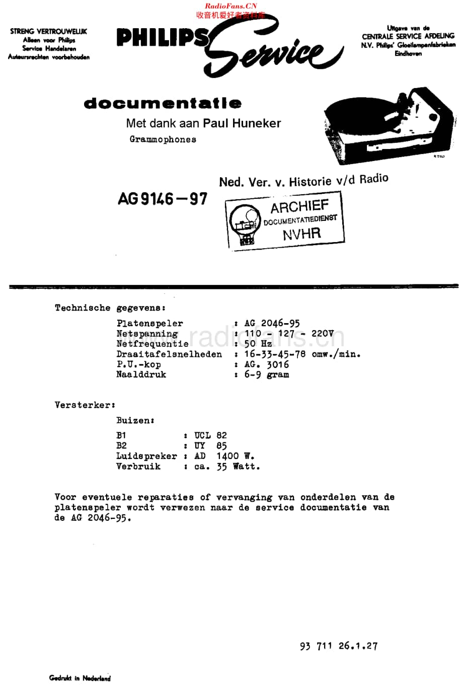 Philips_AG9146-97 维修电路原理图.pdf_第1页