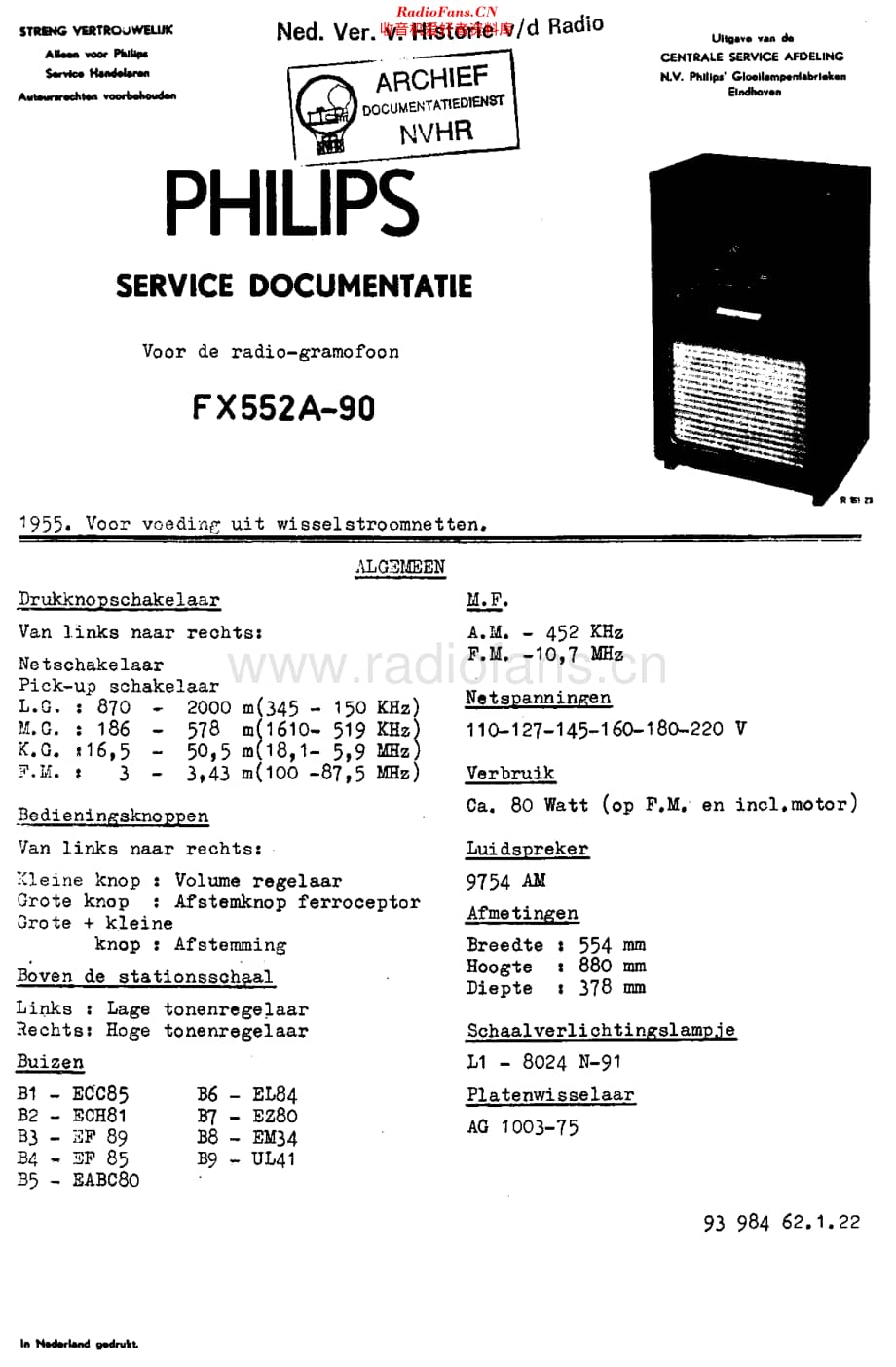 Philips_FX552A-90维修电路原理图.pdf_第1页