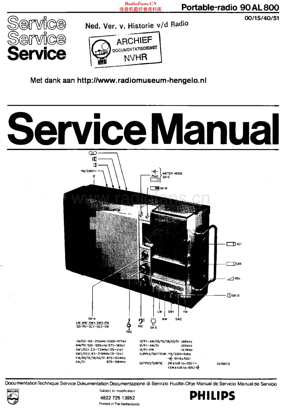 Philips_90AL800 维修电路原理图.pdf_第1页