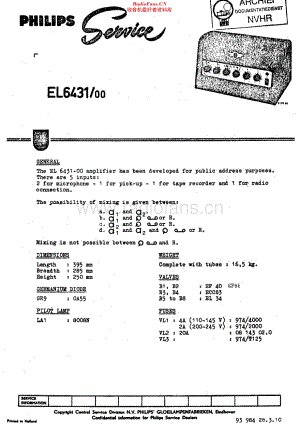 Philips_EL6431维修电路原理图.pdf