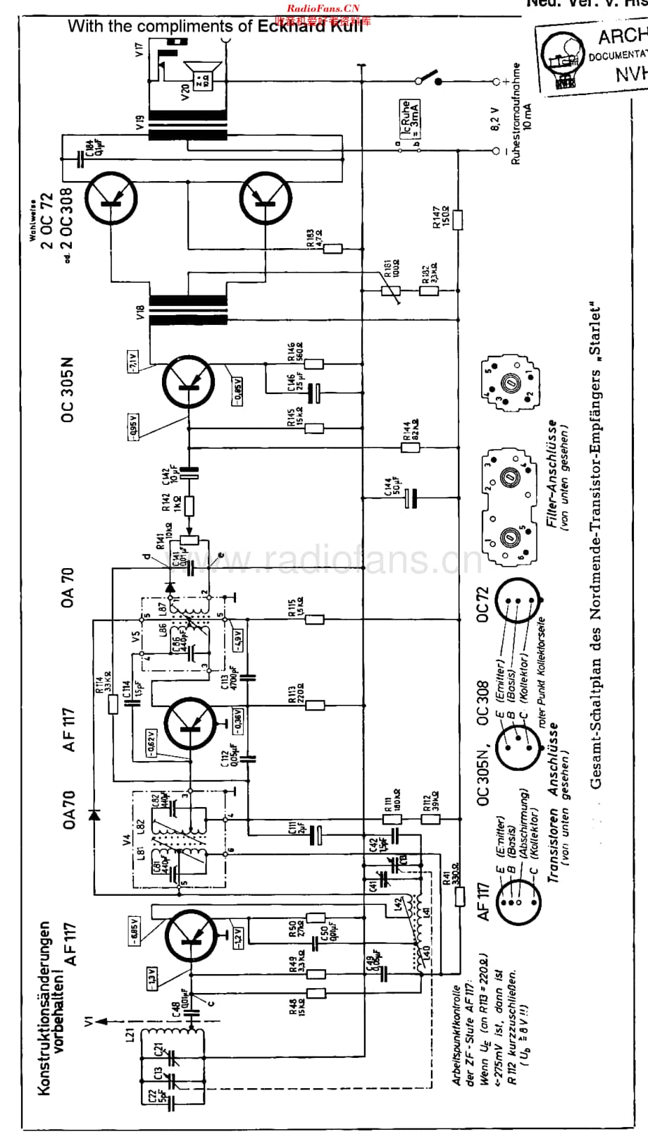Nordmende_Starlet维修电路原理图.pdf_第1页