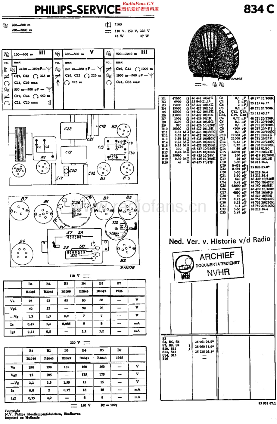 Philips_834C 维修电路原理图.pdf_第1页
