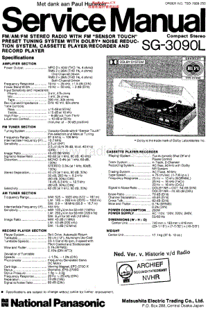 Panasonic_SG3090L 维修电路原理图.pdf