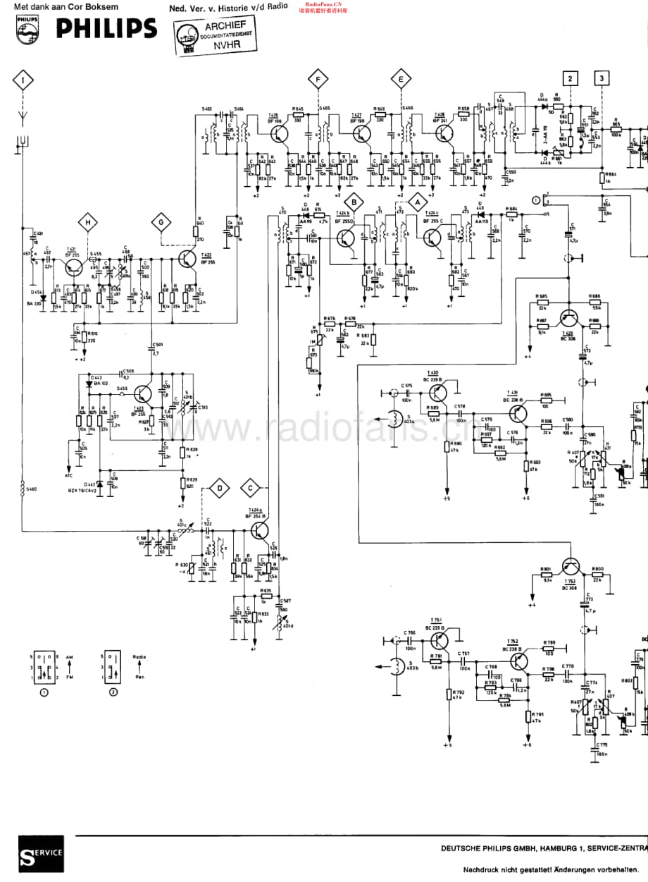 Philips_22RN442 维修电路原理图.pdf_第1页