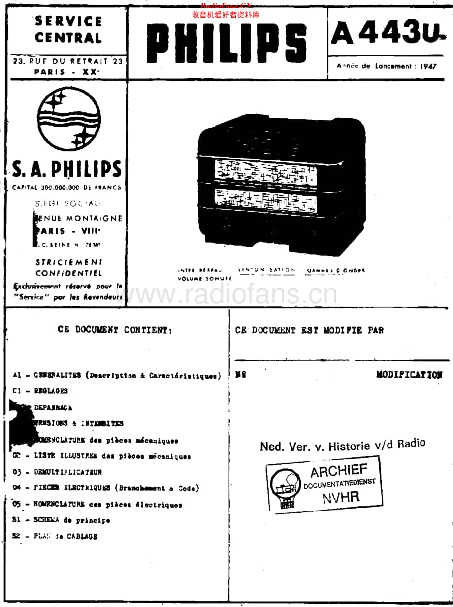 Philips_A443U 维修电路原理图.pdf_第1页