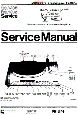 Philips_F7813维修电路原理图.pdf