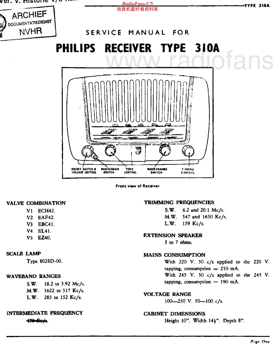 Philips_BG310A 维修电路原理图.pdf_第3页