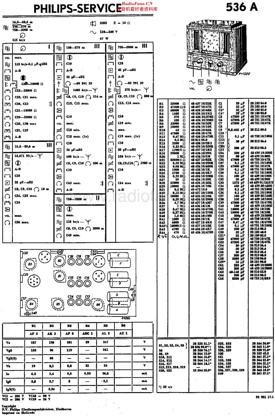 Philips_536A 维修电路原理图.pdf_第2页