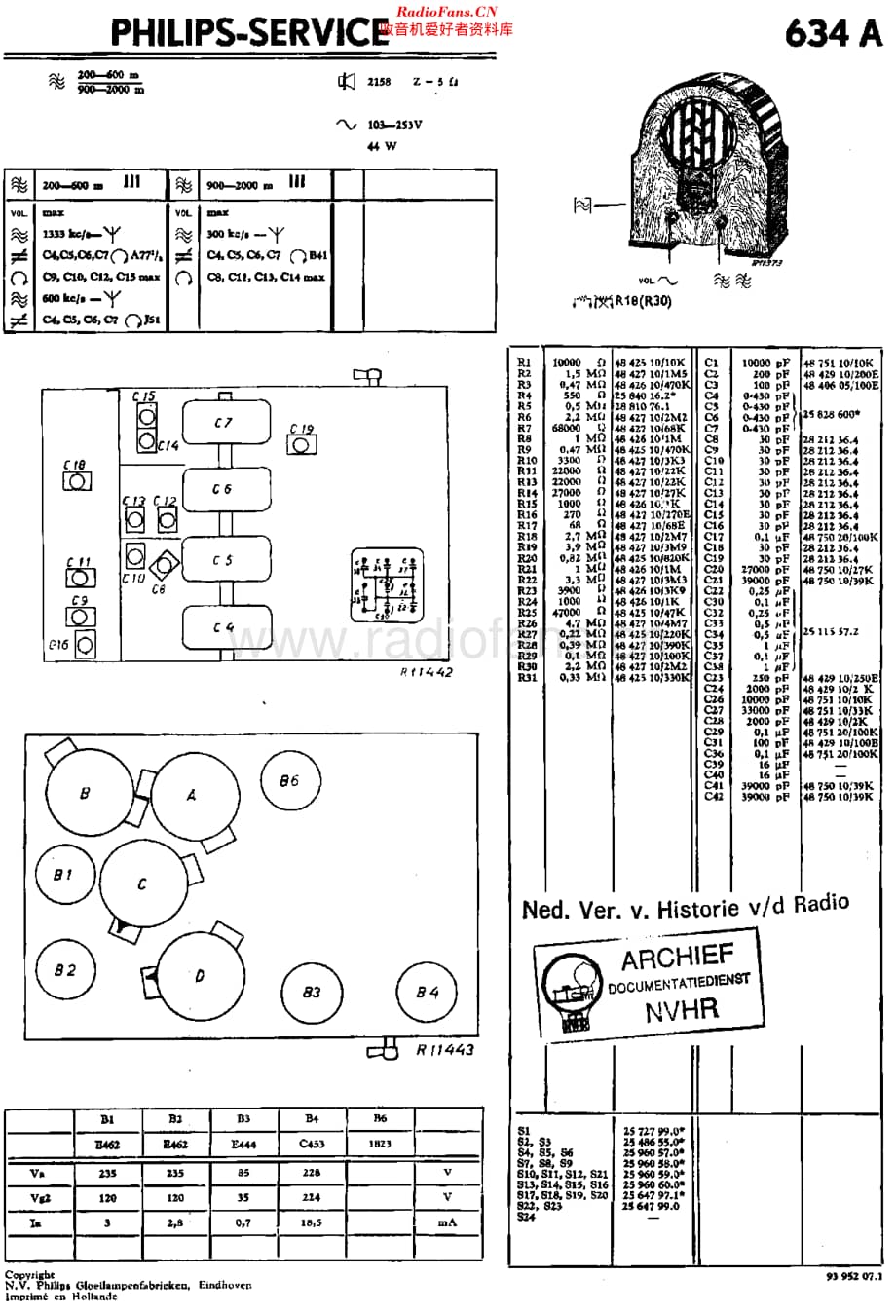 Philips_634A 维修电路原理图.pdf_第1页