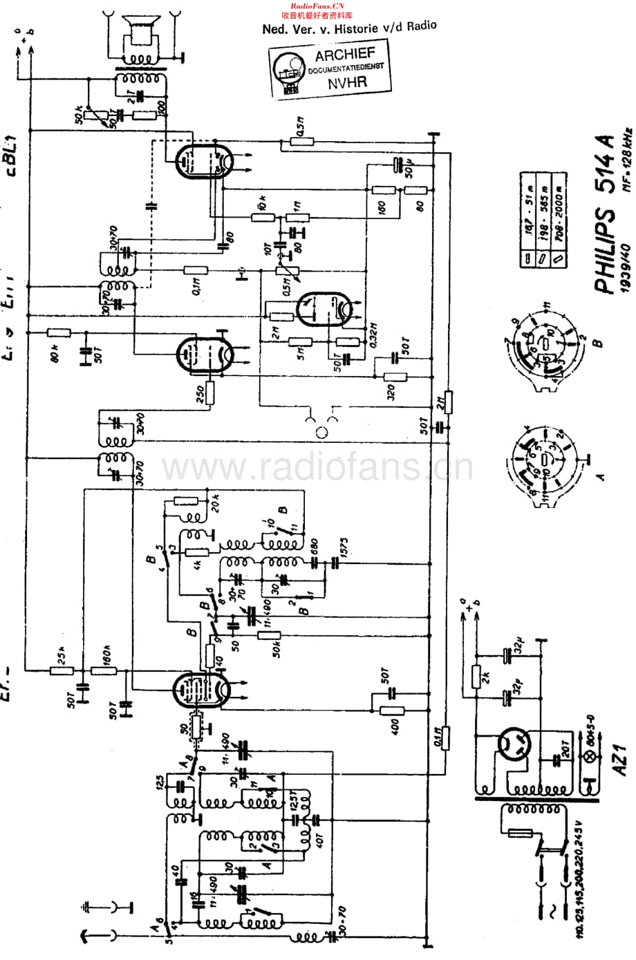 Philips_514A 维修电路原理图.pdf_第1页